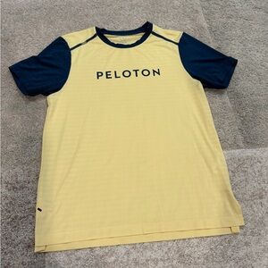 Peloton Yellow and Navy Short-Sleeve Performance Tee Large